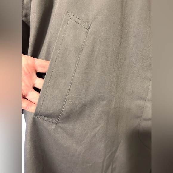 London Fog Women’s Trench/Raincoat Gray Removable Lining Maxi Size-8P EUC - Picture 5 of 8